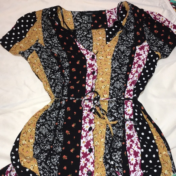 Forever 21 Boho Hippie Dress Medium - Picture 4 of 12
